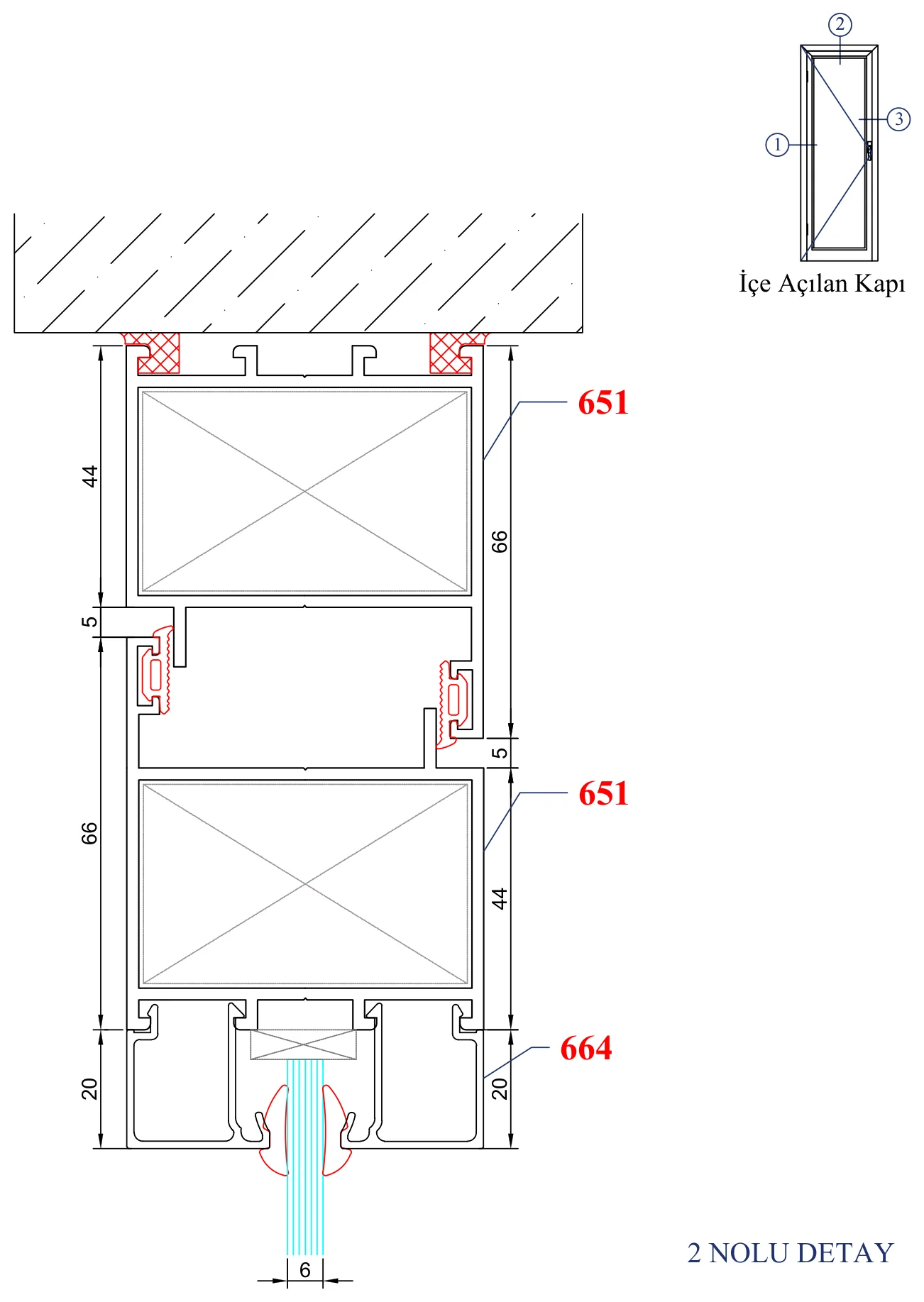 AYD C-60 – İçe Açılan Kapı – 2 Nolu Detay