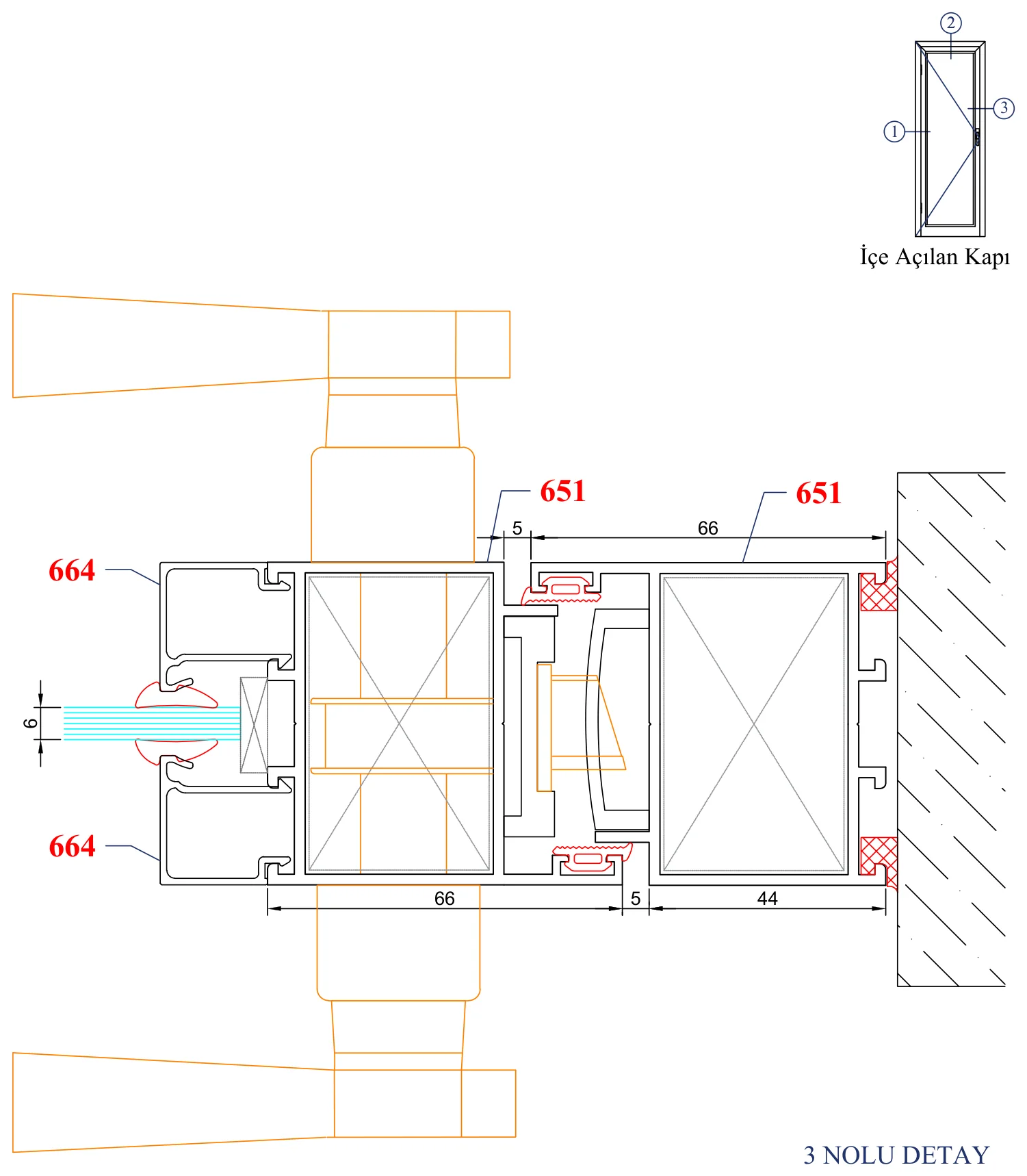 AYD C-60 – İçe Açılan Kapı – 3 Nolu Detay