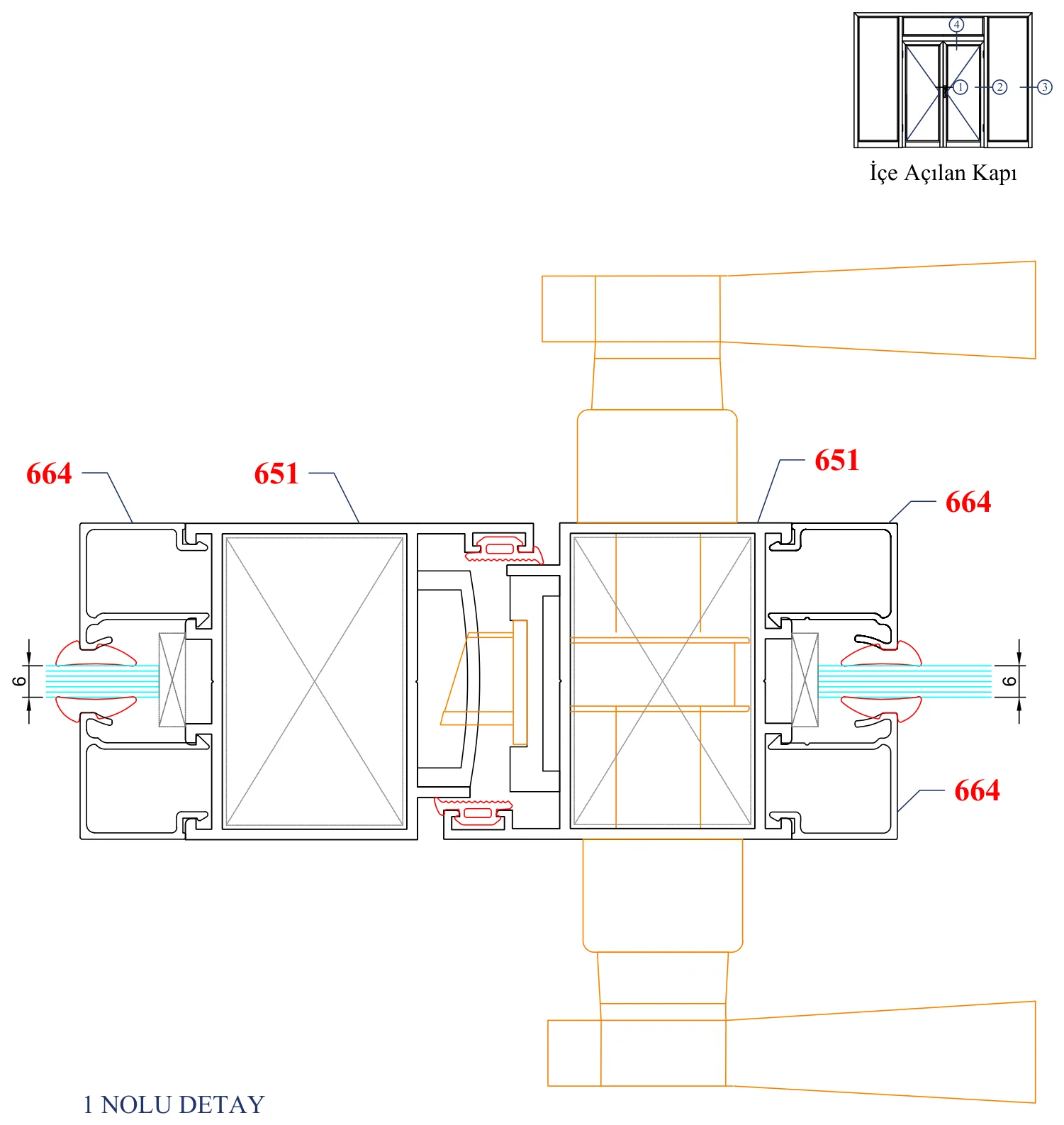 AYD C-60 – İçe Açılan Kapı – 1 Nolu Detay