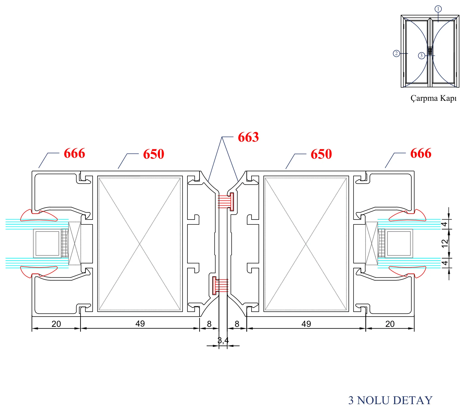 AYD C-60 – Çarpma Kapı – 3 Nolu Detay