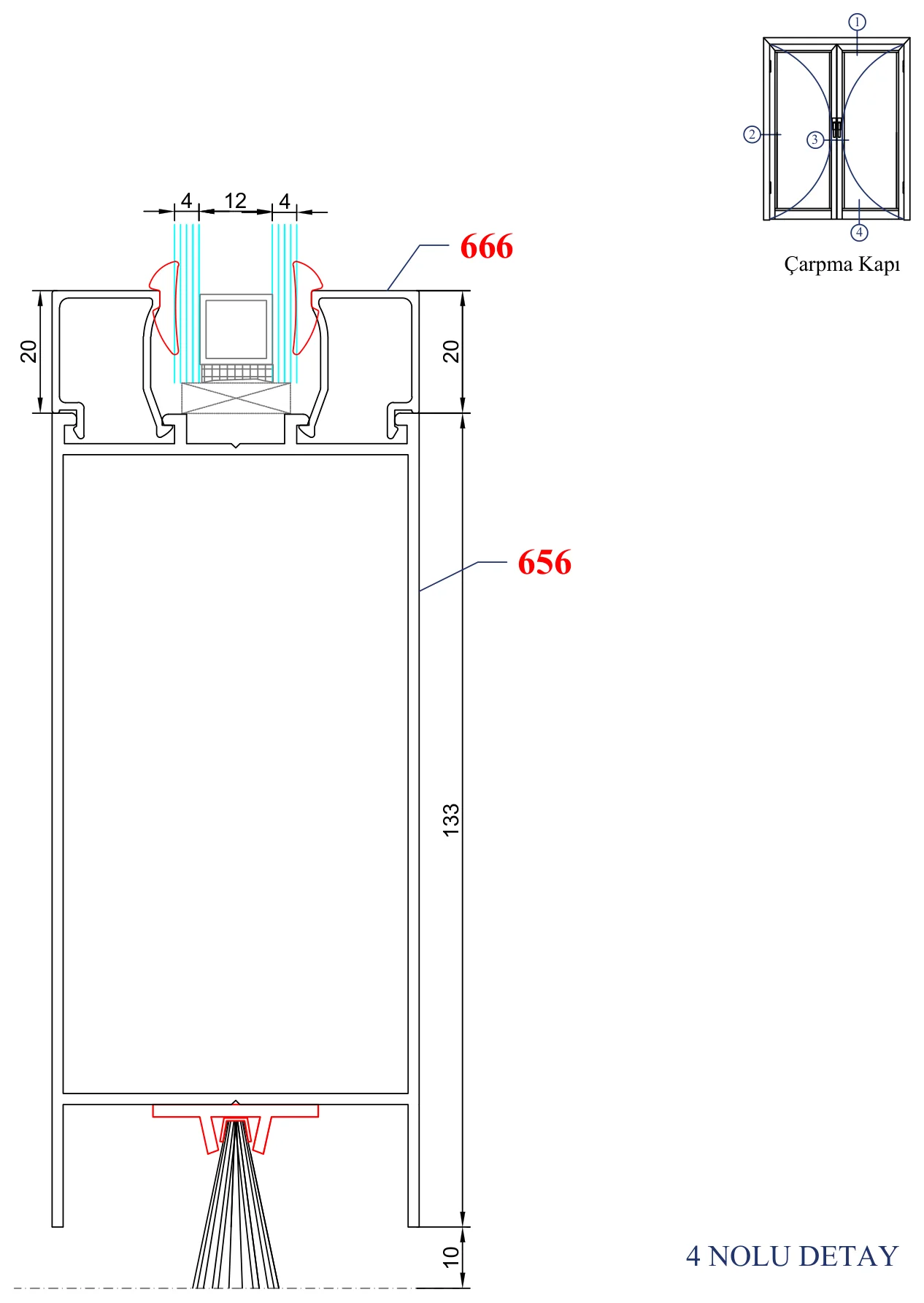 AYD C-60 – Çarpma Kapı – 4 Nolu Detay