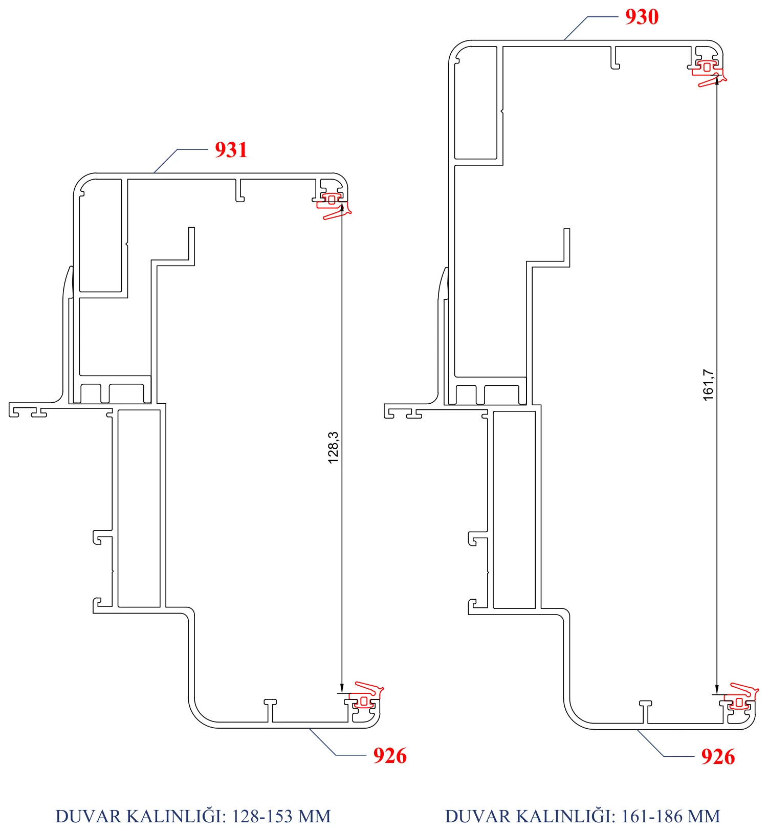 AYD AK 75 – Duvar Kalınlığı 128-153 mm ve 161-186 mm