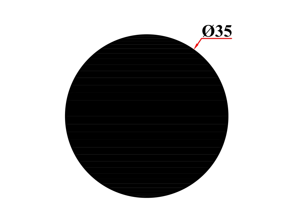 Ø 35 Dolu Profil
