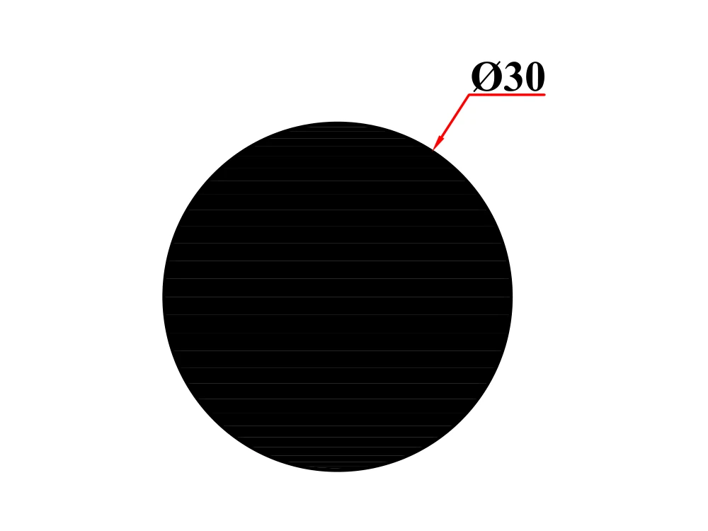 Ø 30 Dolu Profil