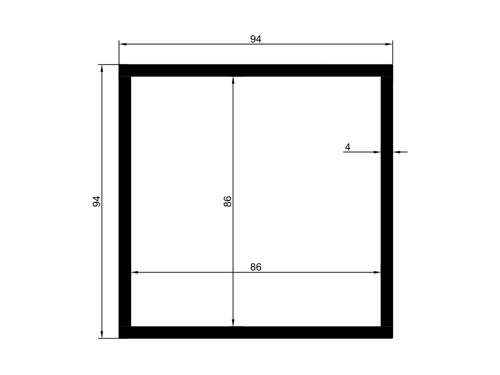 94x94 Kutu Profil