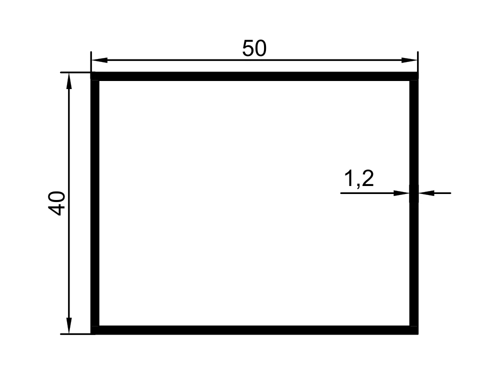 50x40 Kutu Profil