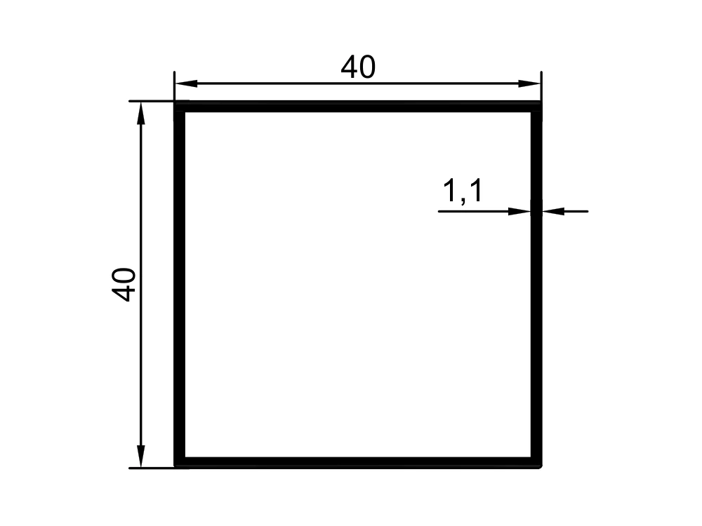 40x40 Kutu Profil