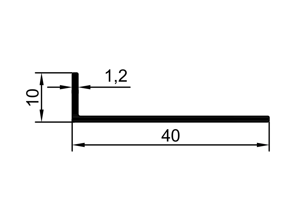 40x10 Köşebent Profil