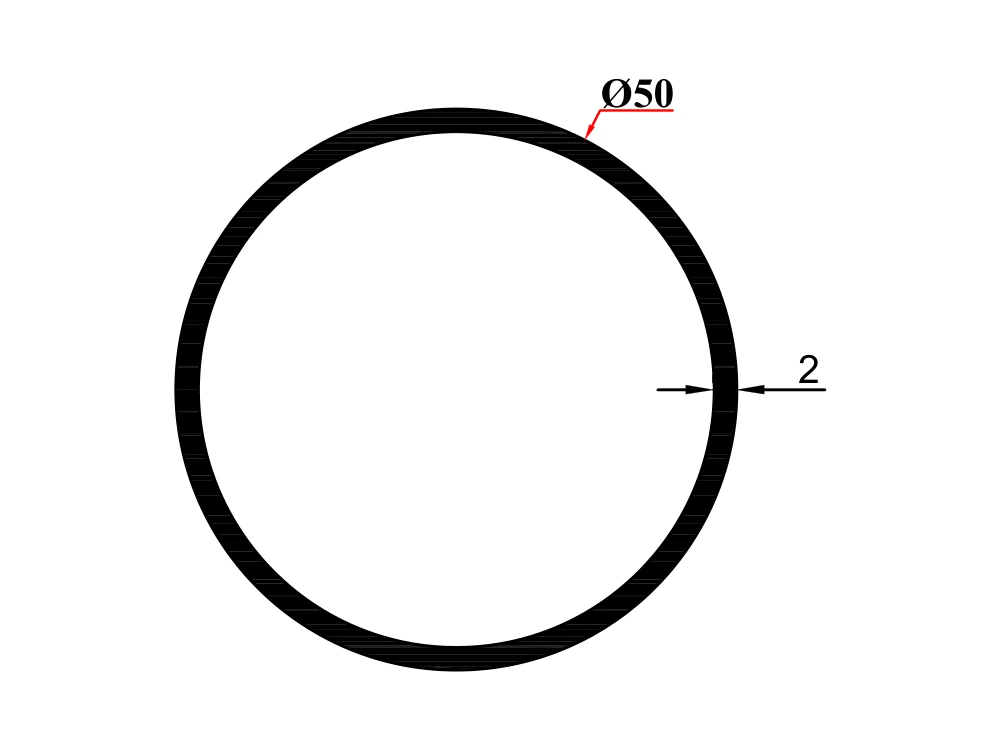 Ø 50*2 Boru Profil