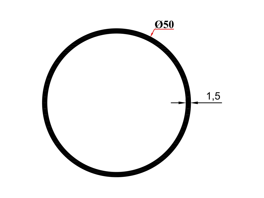 Ø 50*1,5 Boru Profil