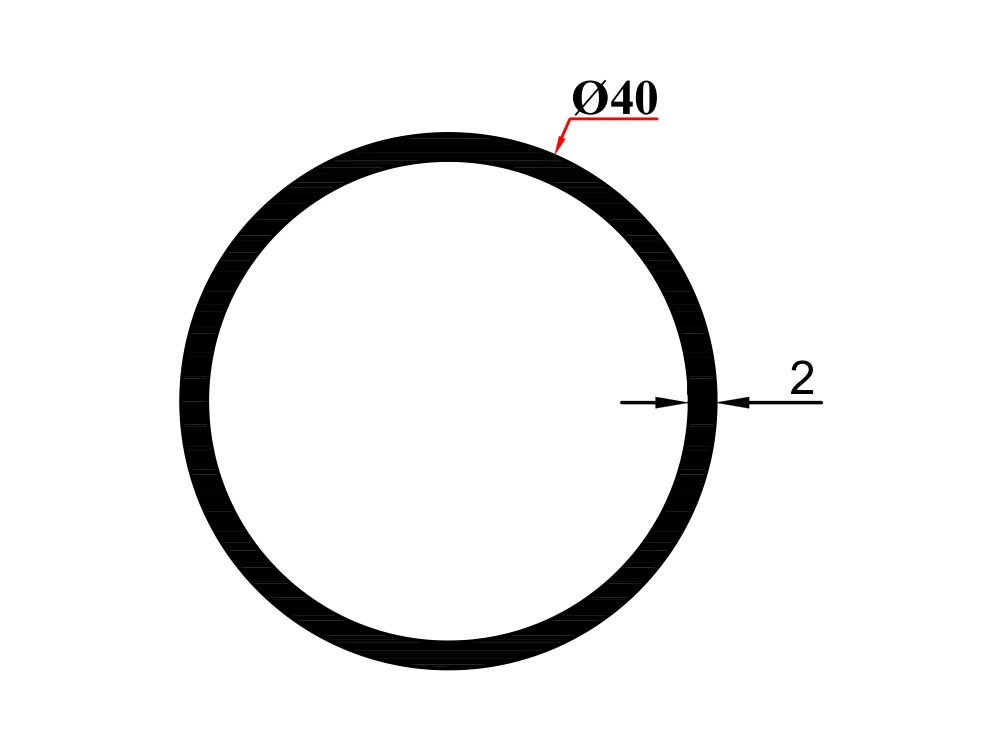 Ø 40*2 Boru Profil