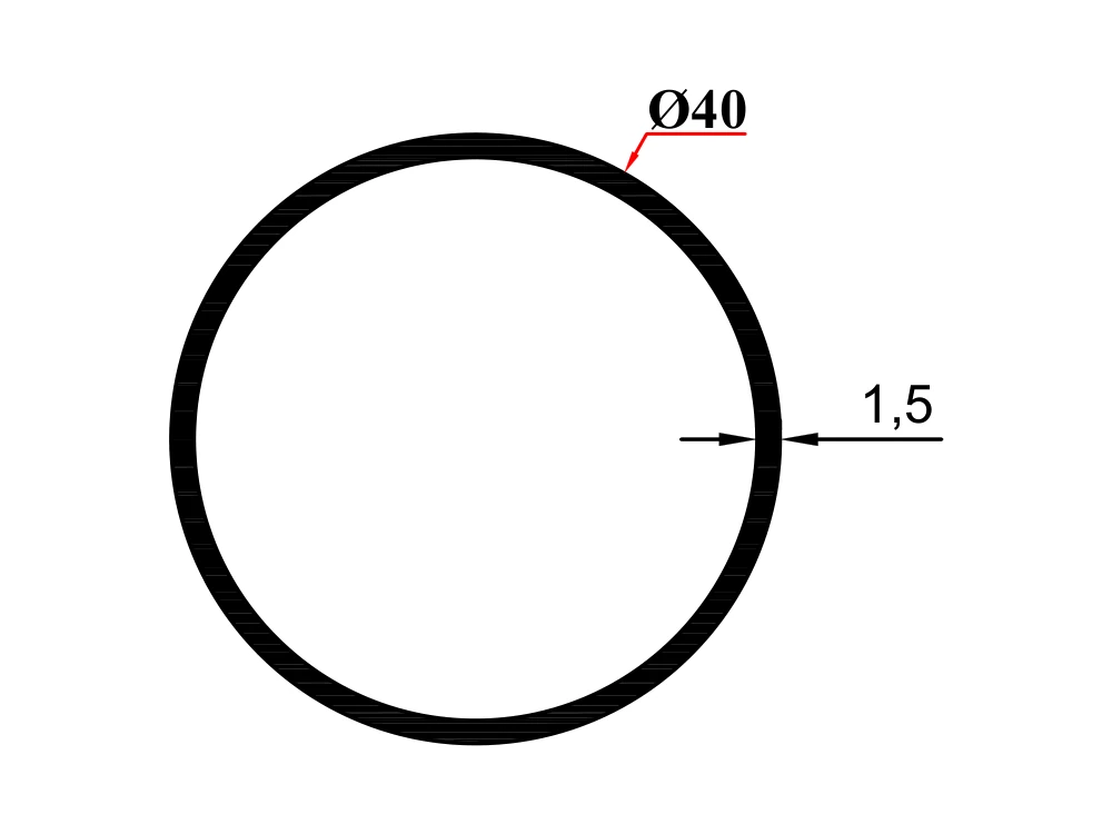Ø 40*1,5 Boru Profil