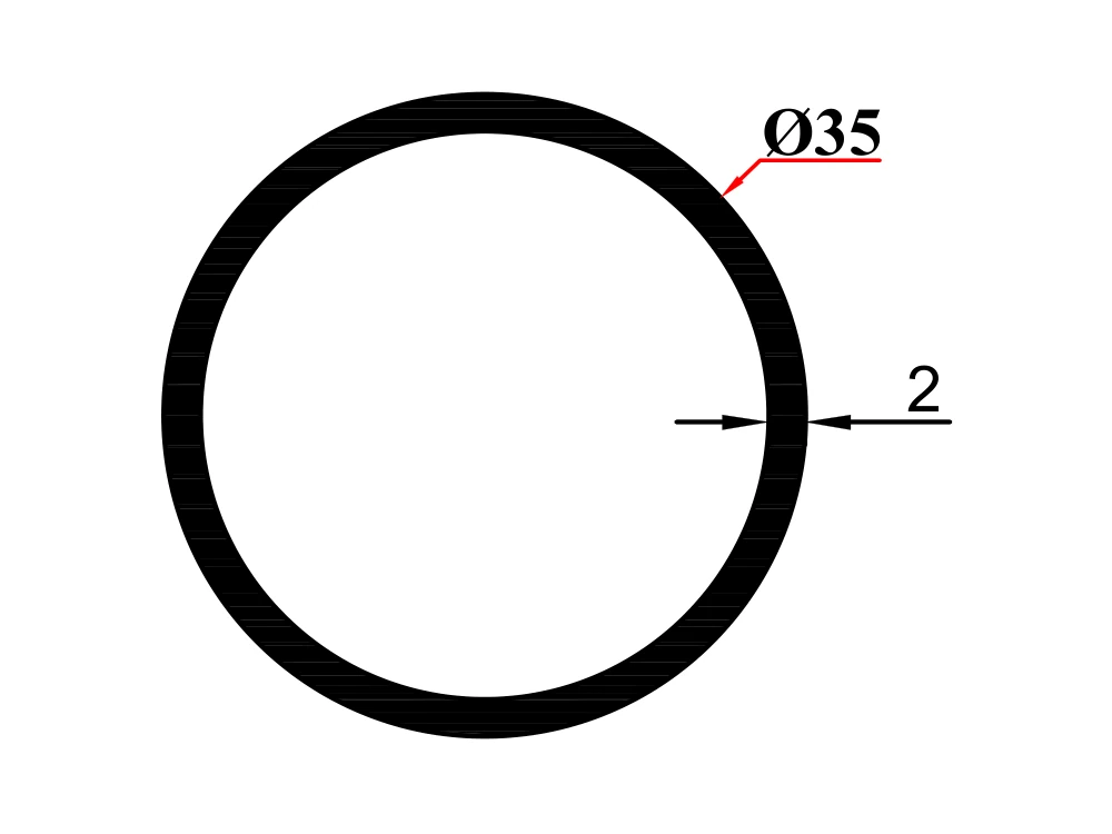 Ø 35*2 Boru Profil