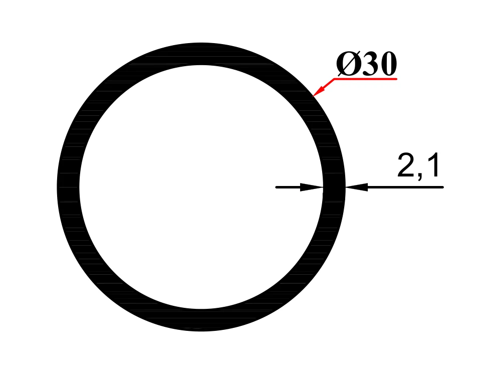 Ø 30*2,1 Boru Profil