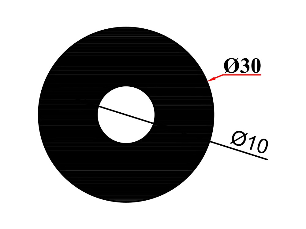 Ø 30*10 Boru Profil