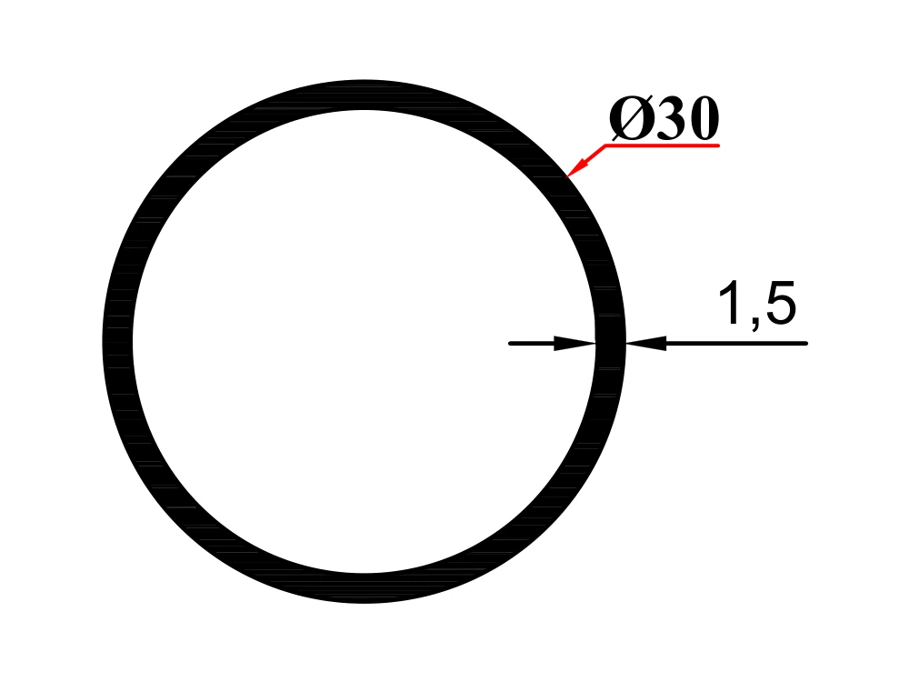 Ø 30*1,5 Boru Profil