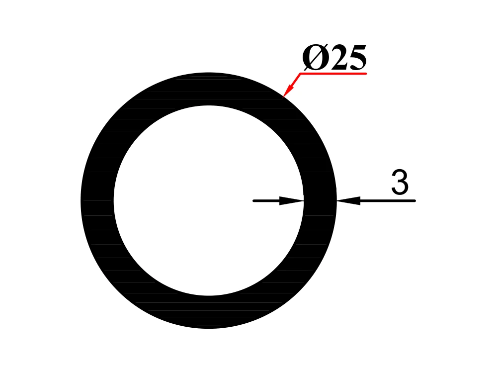 Ø 25*3 Boru Profil