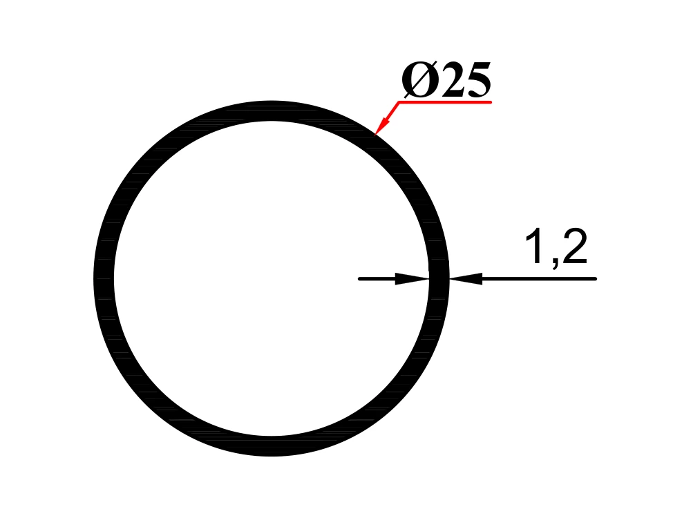 Ø 25*1,2 Boru Profil
