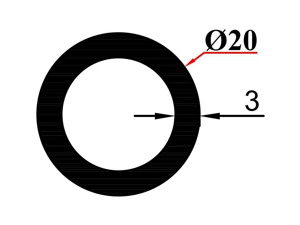 Ø 20*3 Boru Profil