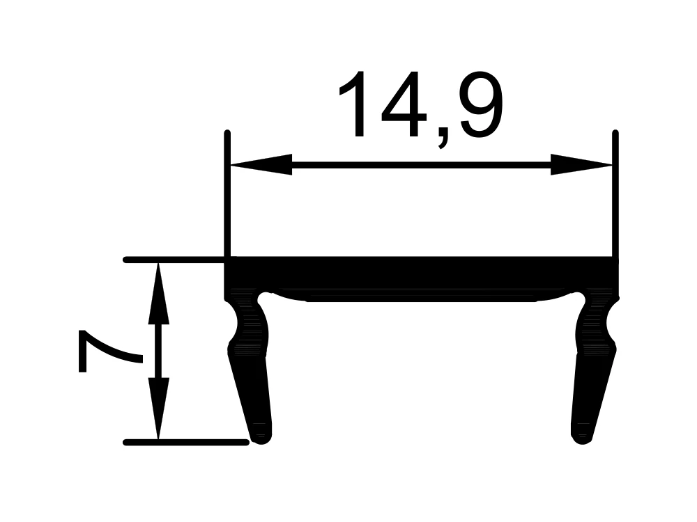 14,9 mm Çıta Profili