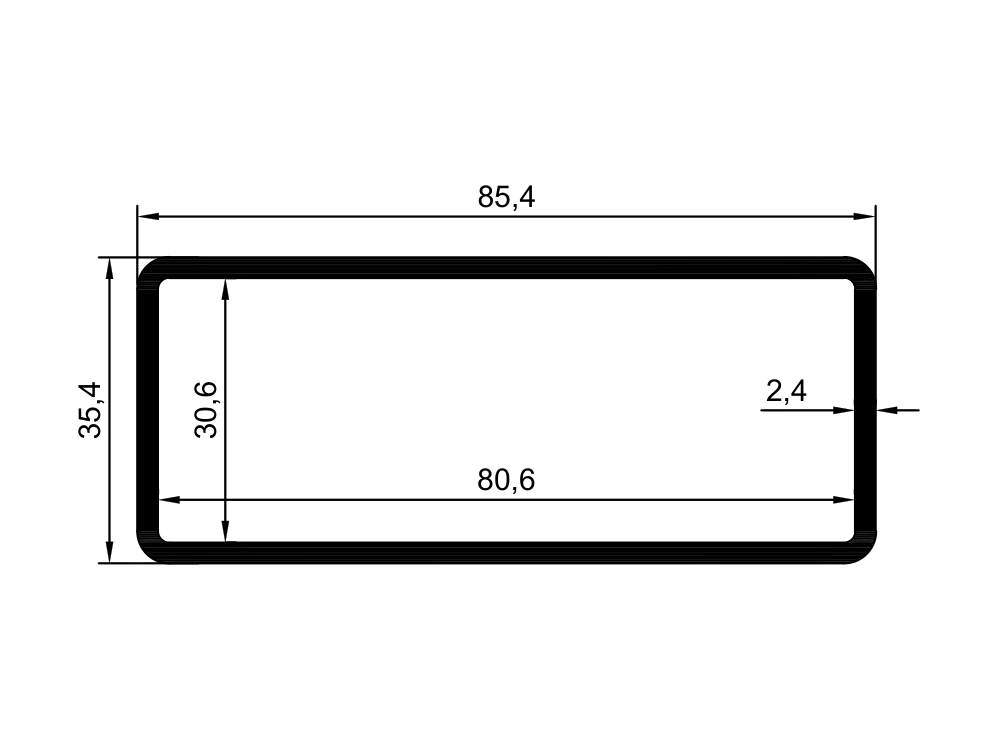 80x30 Flanş Profili