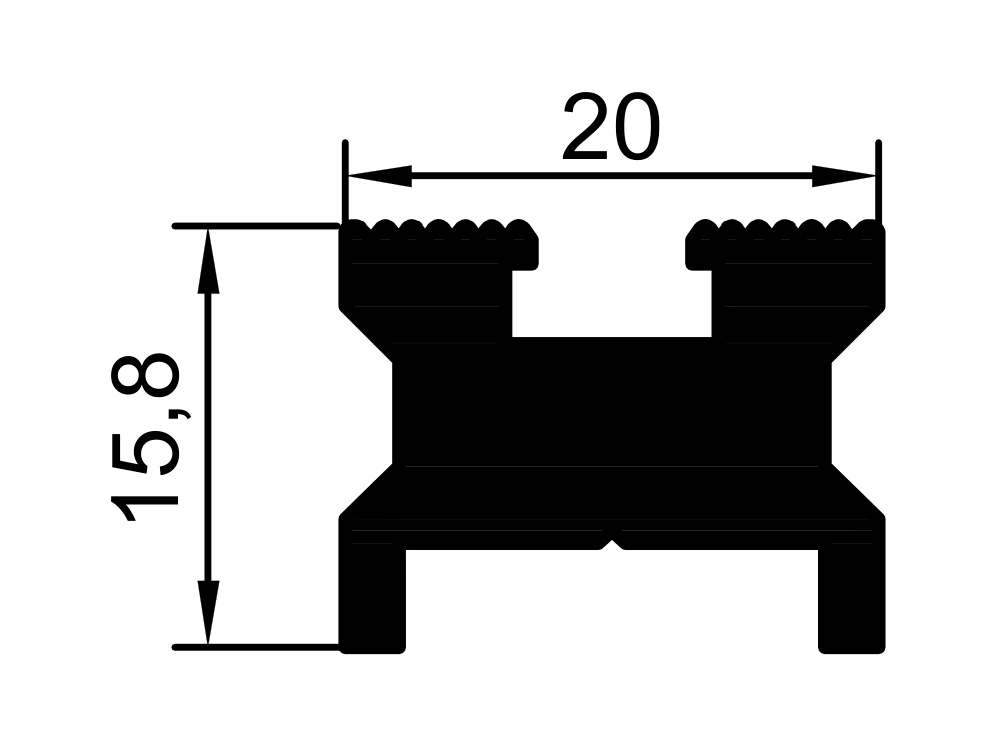 Hinge Bottom Profile
