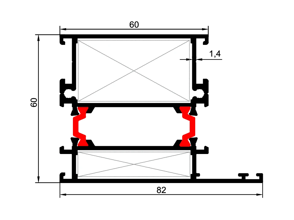 60 mm Frame Profile