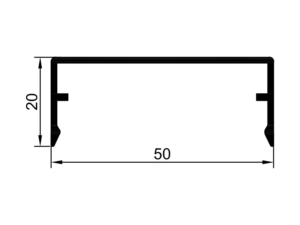 20 mm Kapak Profili