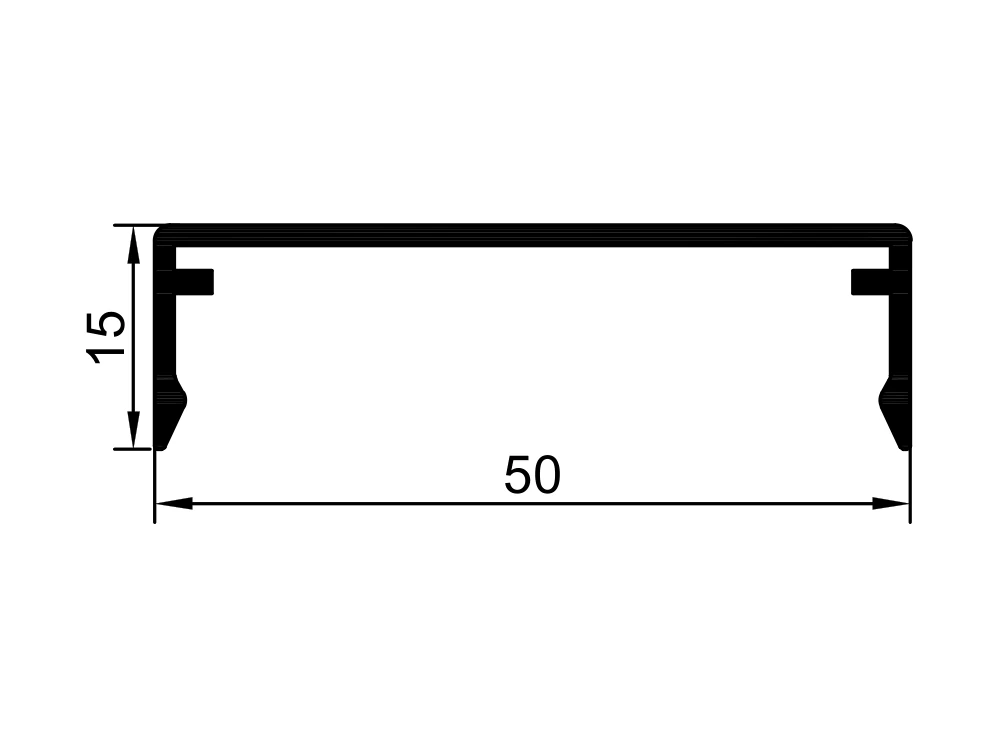 15 mm Kapak Profili