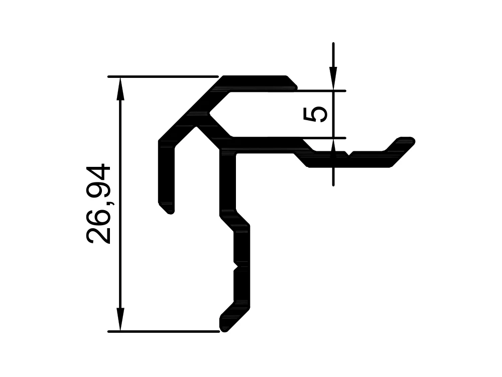 Eck-Stangenprofil