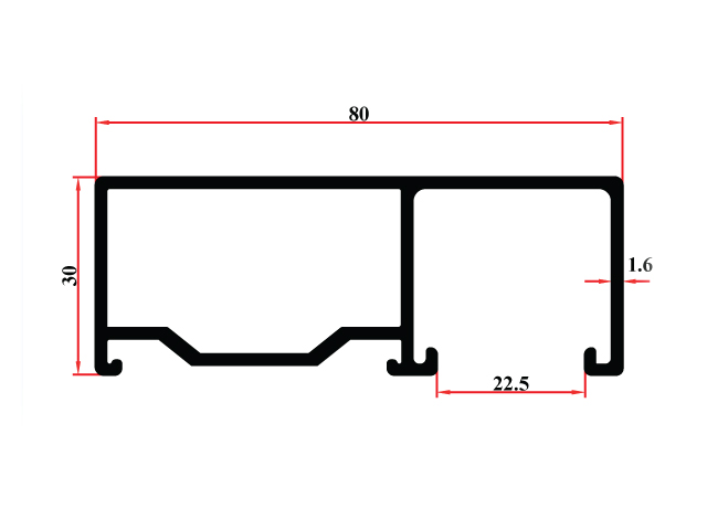 80x30 Handlaufsystem mit Isolierglas und frontaler Verglasung